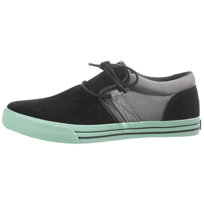 Supra CUBAN Sneaker Low Damen Schwarz Grau Sale STZRB2869